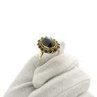 Image 7 of Gold entourage ring with garnet stones | Vintage
