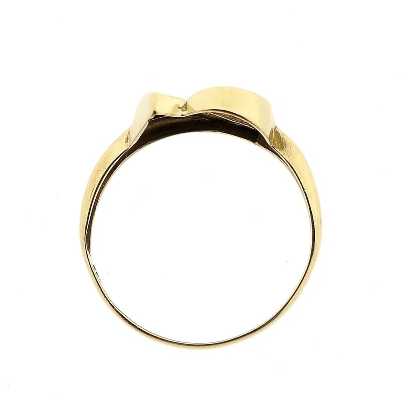 Image 6 of Golden fantasy ring with diamond | 0.01 ct.