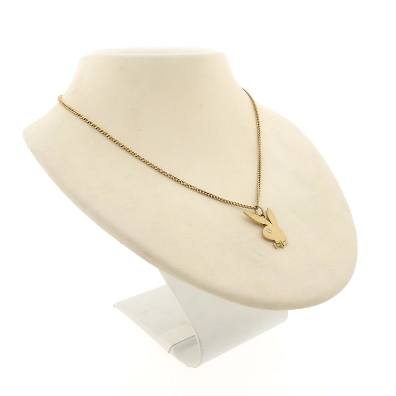 Image 6 of 8 Ct. Playboy bunny pendant with zirconia