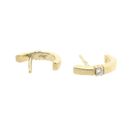 Image 8 of Gold stud earrings with diamond 0.06 ct.