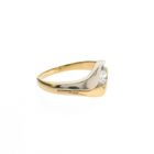 Image 3 of Two-tone gold ring with zirconia