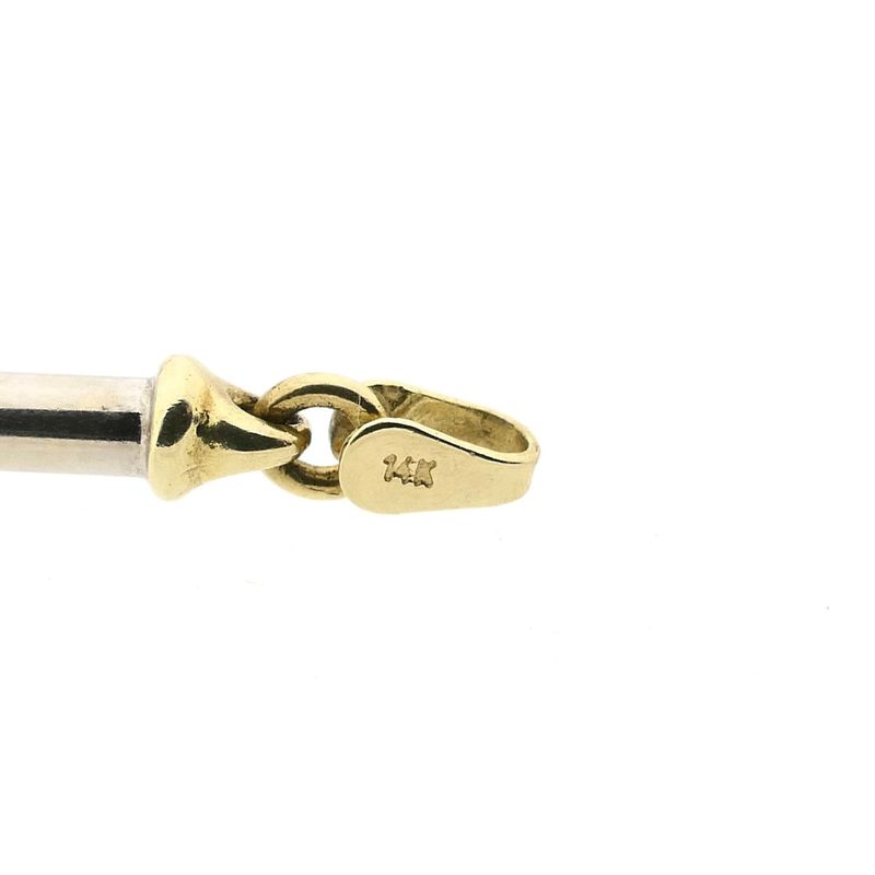 Image 6 of Bicolor Gold Bar Link Bracelet