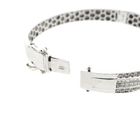 Image 4 of White gold slave bracelet with approx. 1.40 ct. diamonds; Size M