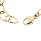 Image 5 of Gold link bracelet with topaz and smoky quartz.