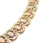 Image 2 of Tricolor gold fantasy link necklace | 45 cm