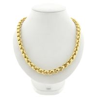 Golden Robust Cable Chain Necklace