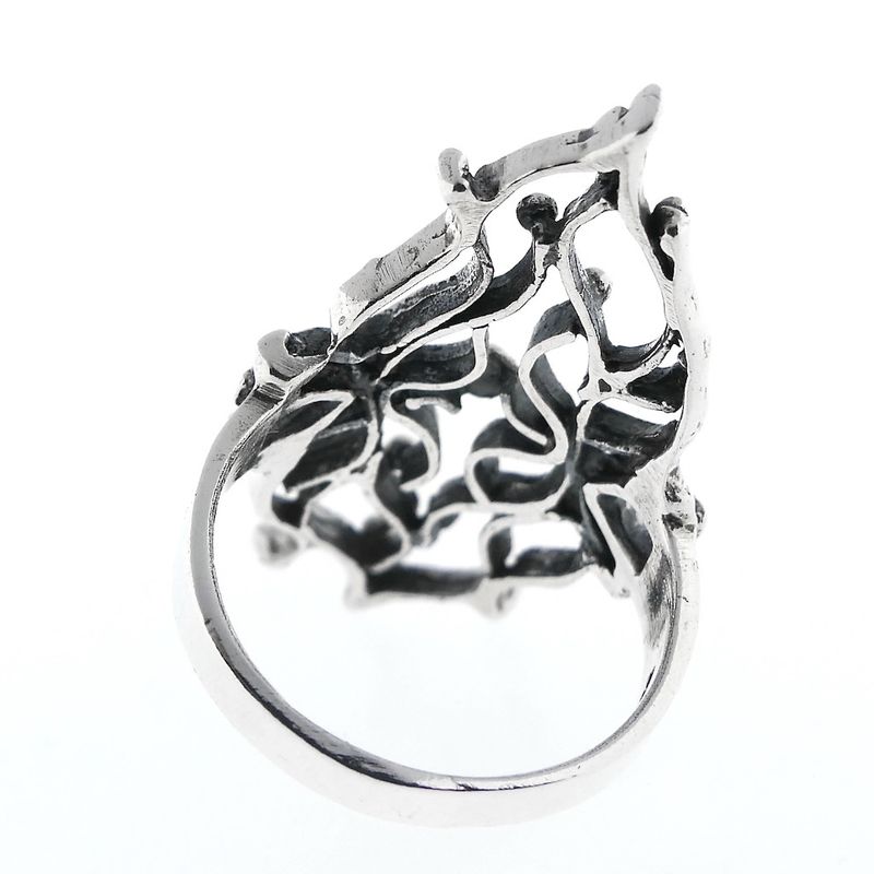 Image 5 of Silver ring with fantasy design