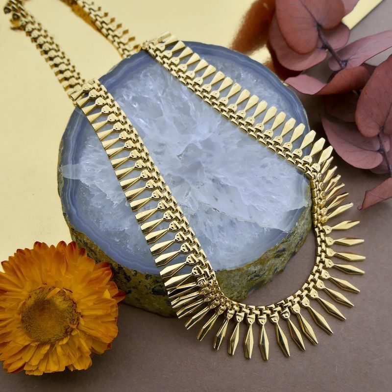 Image 2 of Gold Cleopatra necklace | 45.5 cm