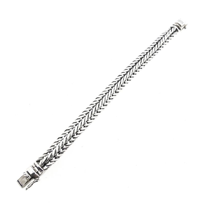 Afbeelding 9 van Zilveren Buddha to Buddha fantasieschakel armband; Barbara | 19,5 cm