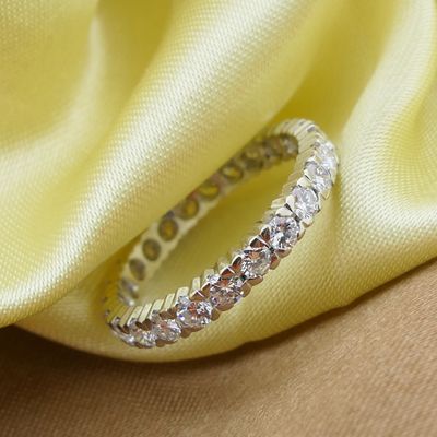 Image 2 of White gold Constant alliance ring with diamond | 1.2 ct.