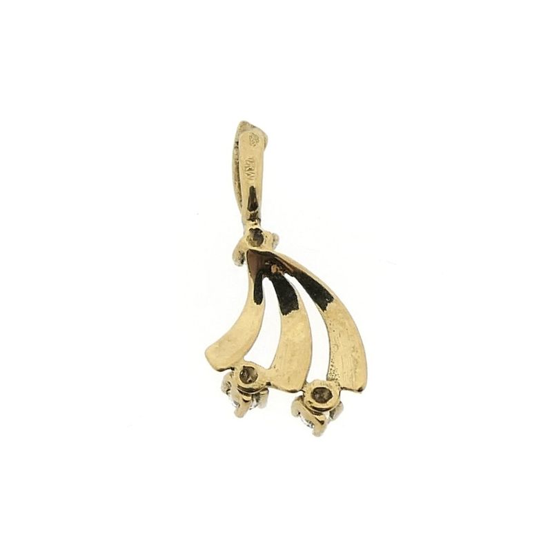 Image 6 of Gold pendant with zirconia