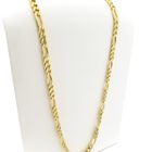 Image 3 of Long gold Figaro link chain