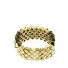Image 4 of Gold link ring with diamonds