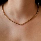 Image 10 of Gold Omega link necklace