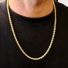 Image 9 of Twisted Link Gold Chain; 14k; 60.5 cm