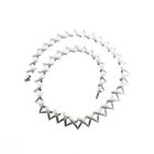 Image 6 of White gold matted fantasy link necklace