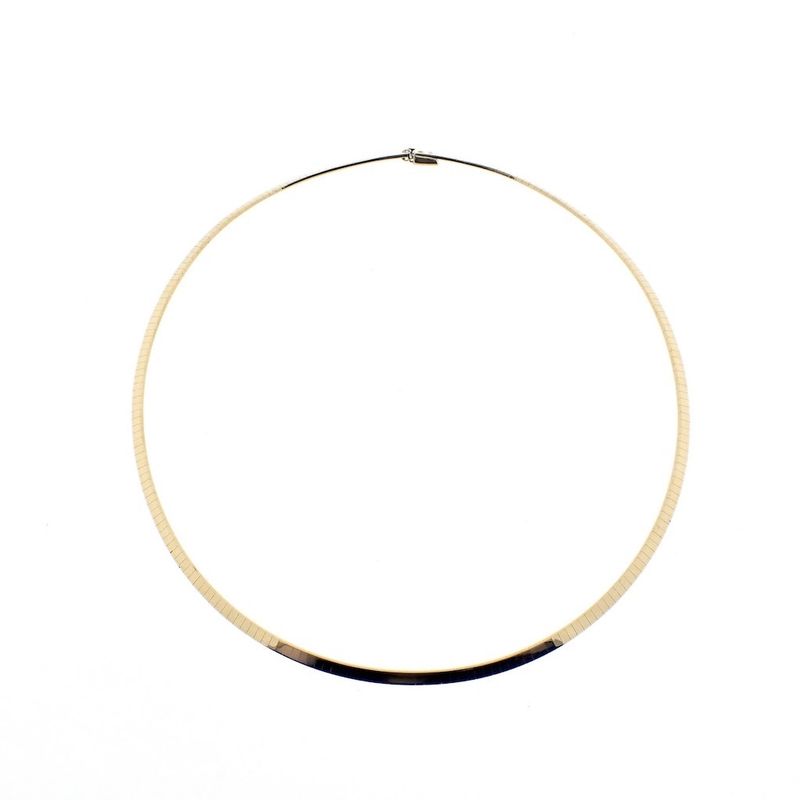 Image 1 of Gold Omega link necklace | 41 cm