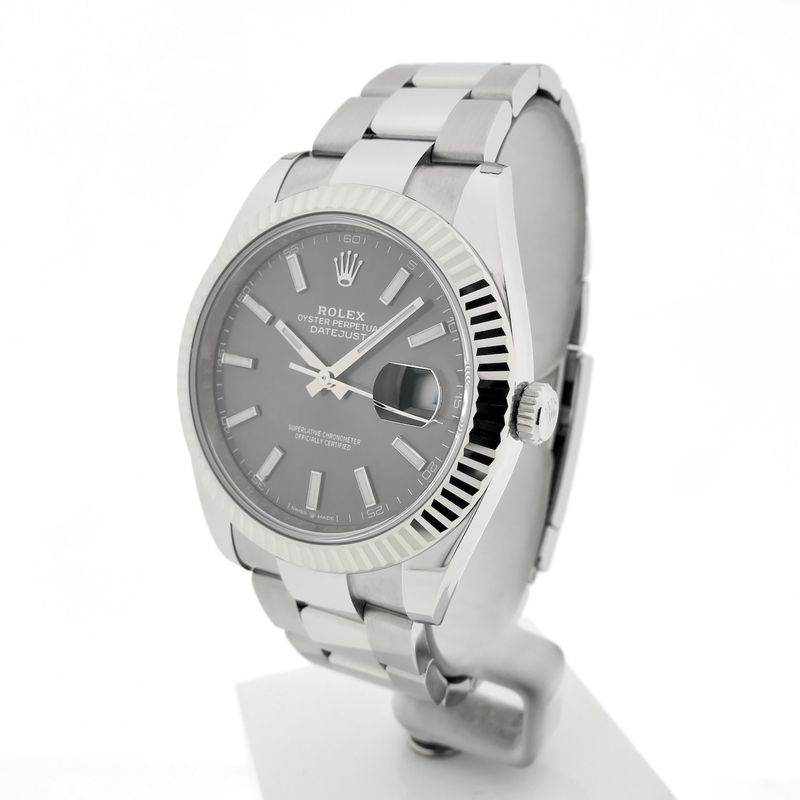 Image 2 of Rolex Datejust 41mm 'Rhodium' 126334; Automatic men's watch