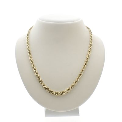 Image 1 of Gold twisted link chain | 45 cm