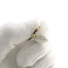 Image 11 of Rose gold stud earrings | Round button