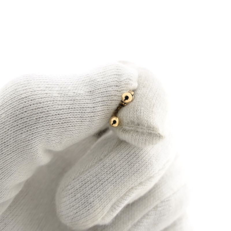 Image 11 of Rose gold stud earrings | Round button