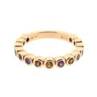 Image 4 of 18K rose gold ring with a mix of sapphires | Source