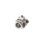 Image 1 of Pandora charm; Silver; Zirconia Flower