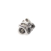 Pandora charm; Silver; Zirconia Flower