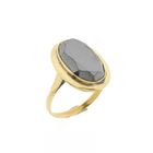 Image 1 of Gold ring with hematite