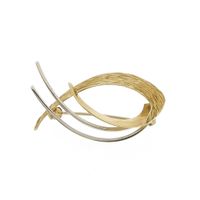 Vintage two-tone gold brooch