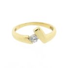 Image 3 of Golden fantasy ring with zirconia.