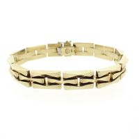 Golden fantasy link bracelet.