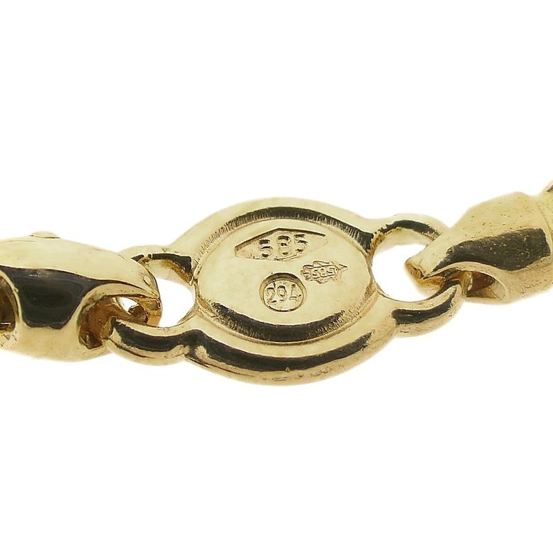 Image 4 of Two-tone gold Figarope necklace; Cento group | 60 cm