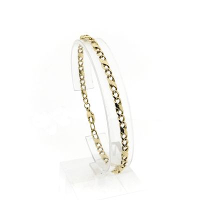 Image 1 of Gold Figaro link bracelet | 20.5 cm
