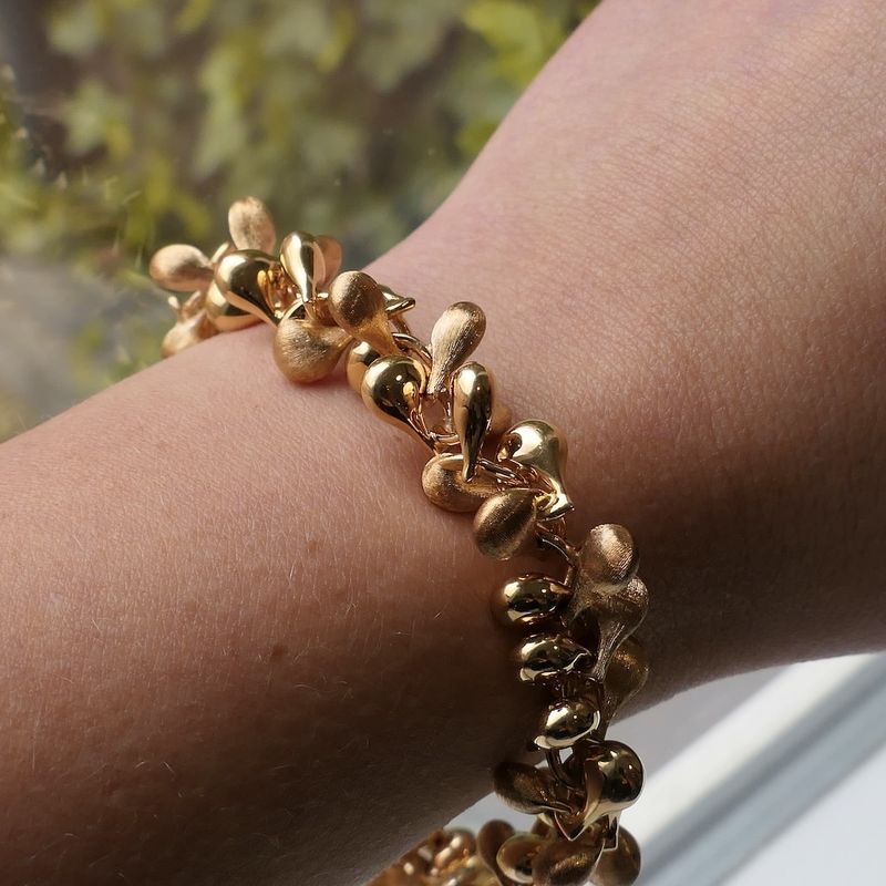 Image 11 of Bicolor gold Nanis Trasformista bracelet; 20.5 cm
