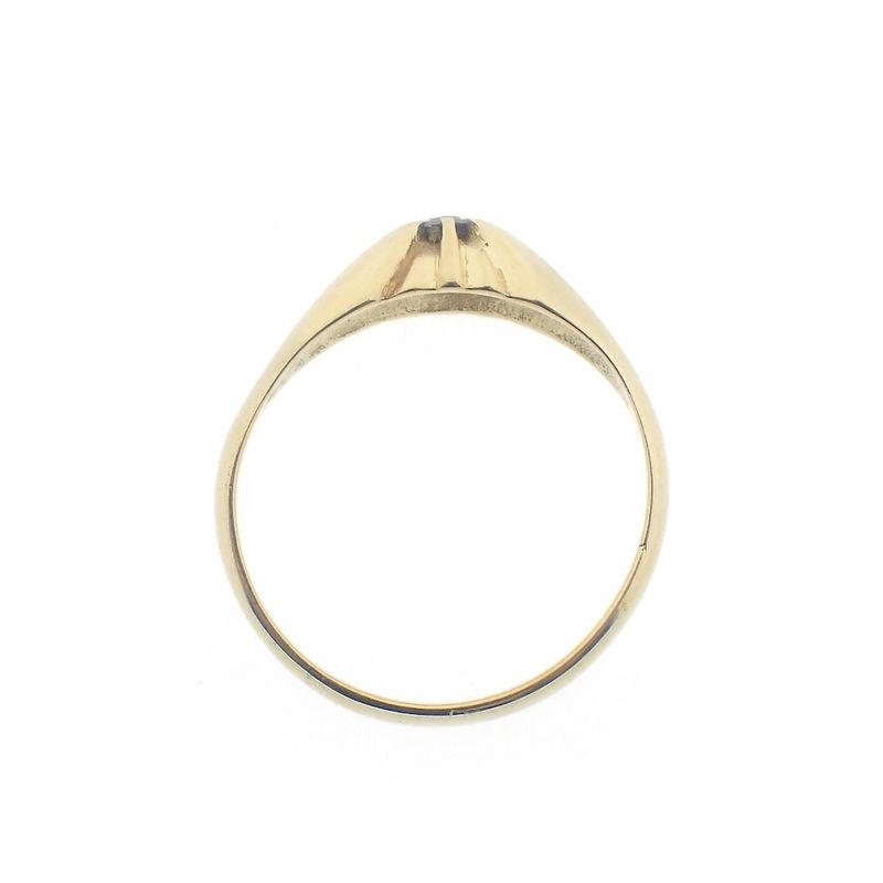 Image 7 of Golden fantasy ring with diamond | 0.10 ct.