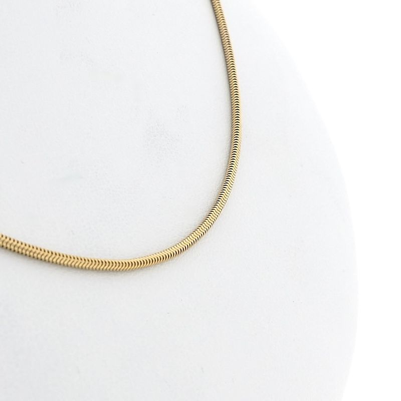 Image 6 of Gold snake link chain | 42 cm