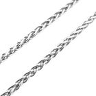 Image 6 of White Gold Square Fox Tail Necklace