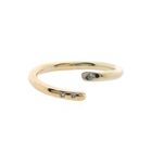 Image 6 of 18-karat two-tone gold solitaire ring with 0.025 ct. diamond