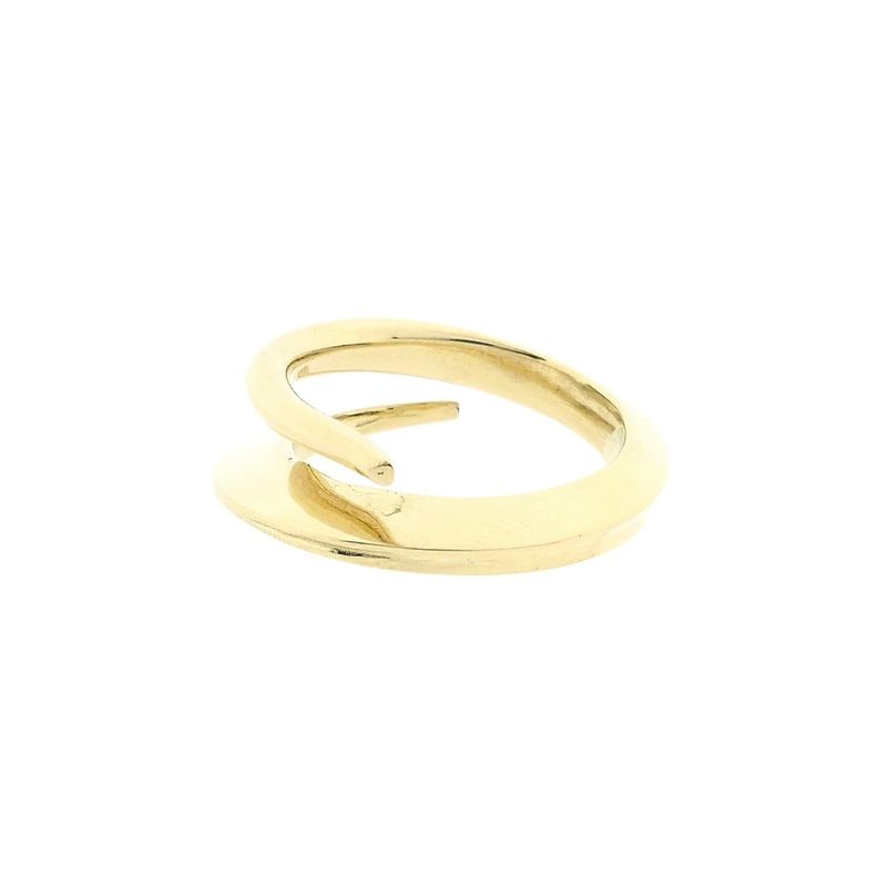 Image 7 of Solid Gold Ring with Organic Design