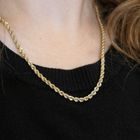 Image 9 of Gold twisted link chain; 50.5 cm | Mioro