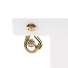 Image 4 of Gold stud earrings with pearl and diamond; 0.02 ct.