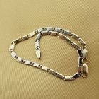 Image 3 of Bicolor gold Figaro bracelet | 21 cm