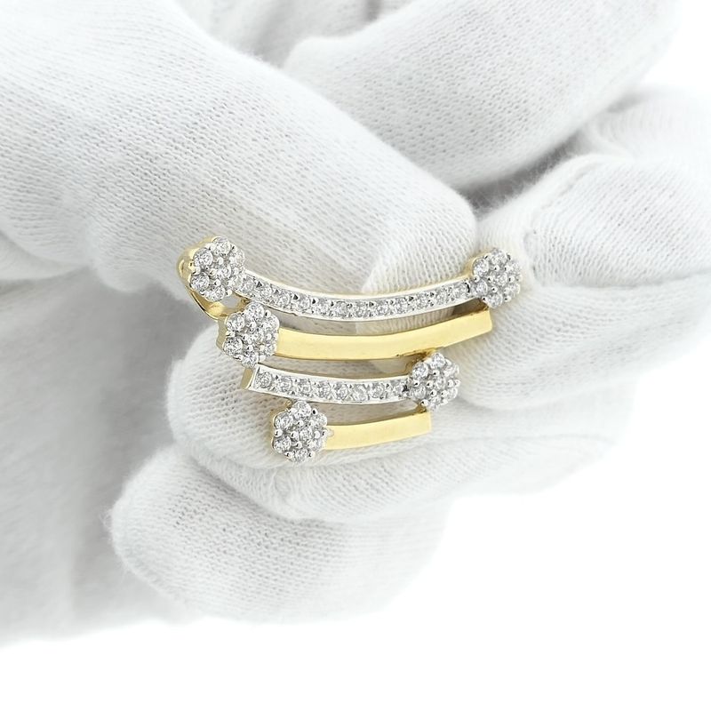 Image 9 of Golden fantasy pendant with zirconia; Altinbas