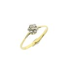Image 6 of Gold entourage ring with diamonds; 0.105 ct.