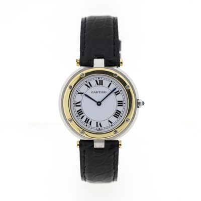 Image 1 of Cartier Santos Vendôme Ronde 8191; 18k gold/steel women's watch