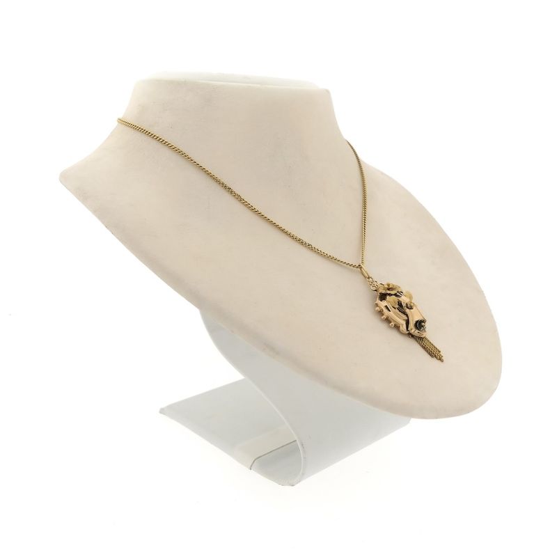 Image 5 of Gold pendant with quartz