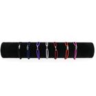 Image 7 of Black Satin Cord Bracelet with Silver Link