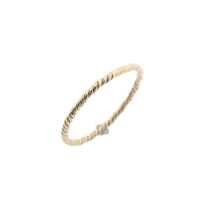 Tricolor gold twisted sliding ring