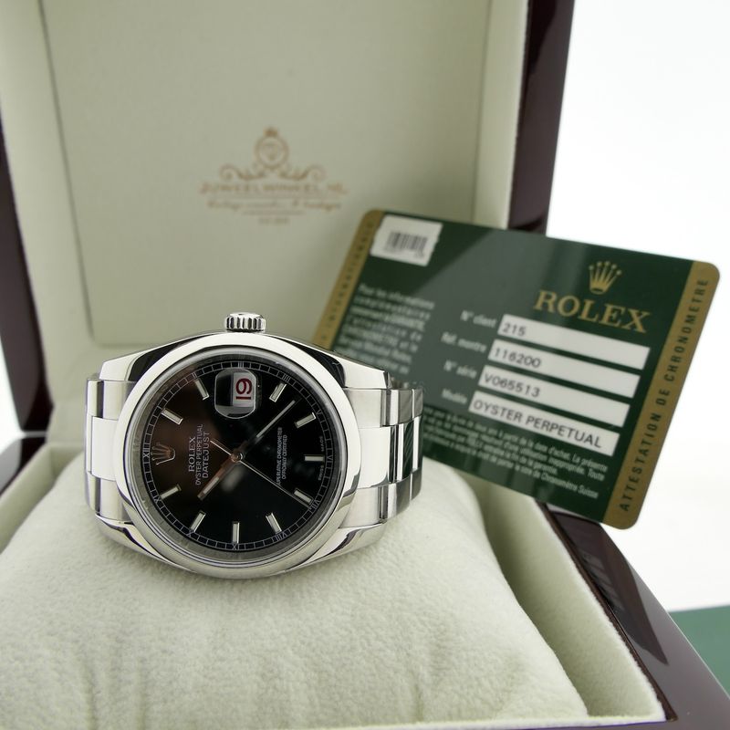 Image 10 of Rolex Datejust 36mm 'Roulette Date' 116200; Automatic watch